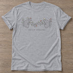 Sport Grey Roots Rise T-shirt — growth mindset design, for women building a habit