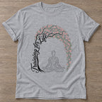 Sport Grey Tending Your Life T-shirt — growth mindset design, for women building a habit