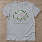Sport Grey Feeling Accomplished T-shirt — funny gym slogan, for women who train and laugh about it