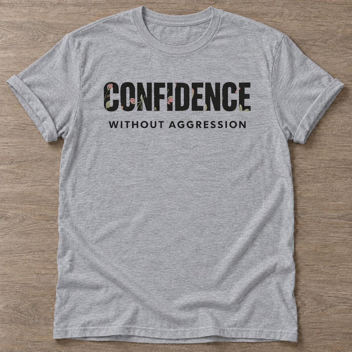 Sport Grey Grace Over Force T-shirt — rest and recovery design, for women who train