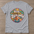 Sport Grey Strong Grip T-shirt — weightlifting design, for women who lift