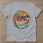 Sport Grey Coffee Fuel T-shirt — funny gym slogan, for women who train and laugh about it