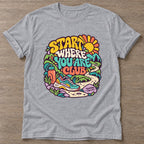 Sport Grey Running Trails T-shirt — running design, for women who run