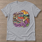 Sport Grey Training For Adventures T-shirt — longevity training design, for women over 40