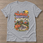 Sport Grey Room For Memories T-shirt — motivational slogan design, for women who train