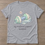 Sport Grey Therapy Gains T-shirt — weightlifting design, for women who lift