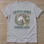 Sport Grey Softness Is Strength T-shirt — rest and recovery design, for women who train