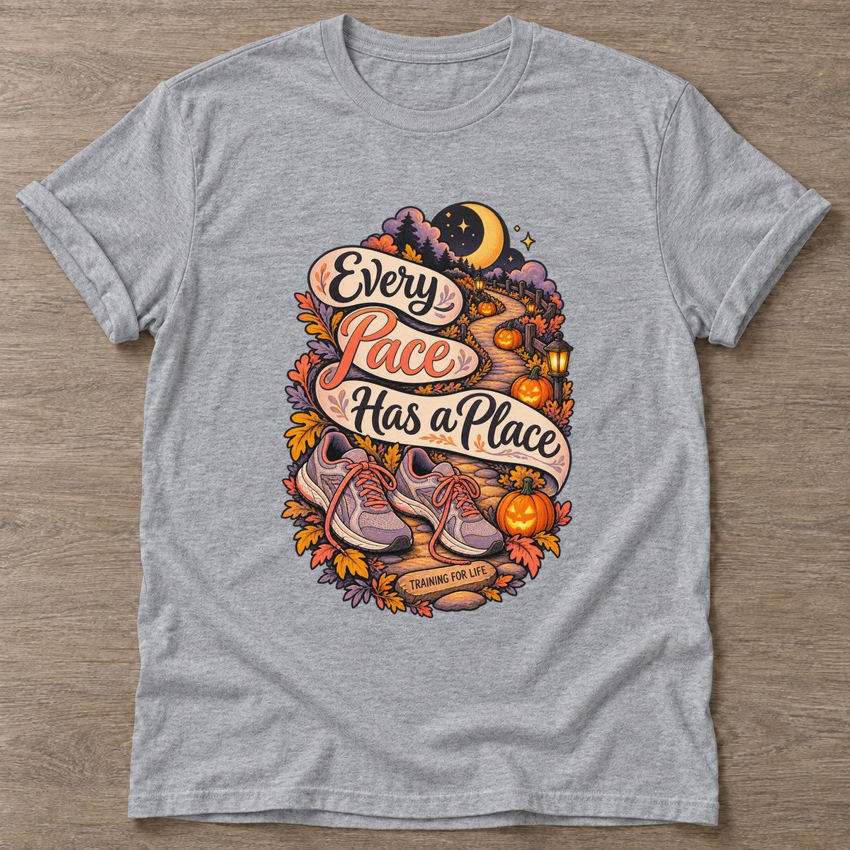 Sport Grey Pace Keeper T-shirt — walking club design, for women who walk