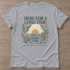 Sport Grey Long Time Energy T-shirt — longevity training design, for women over 40