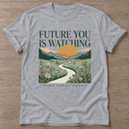 Sport Grey Seize The Moment T-shirt — motivational slogan design, for women who train