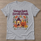 Sport Grey Vintage Spirit T-shirt — longevity training design, for women over 40
