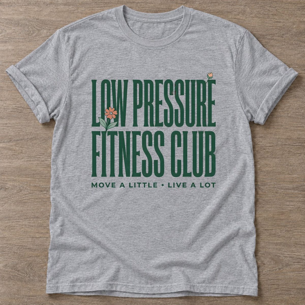 Sport Grey Chill Gains T-shirt — funny gym slogan, for women who train and laugh about it