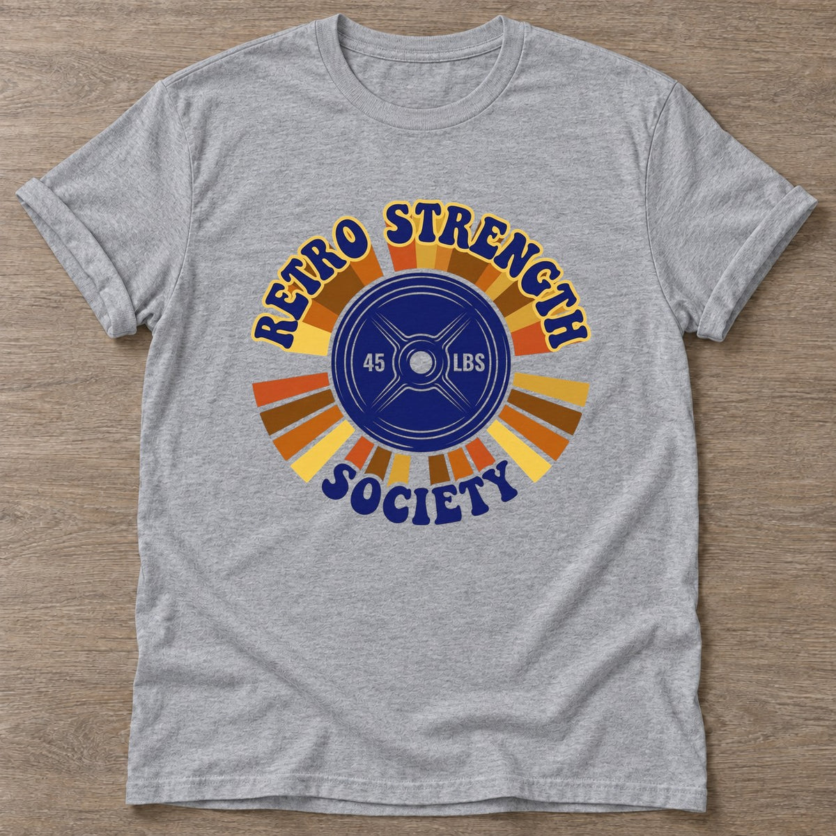 Sport Grey Iron Cult T-shirt — gym club design, for women who train together