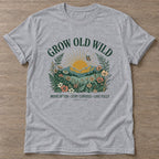 Sport Grey Wild Heart Rising T-shirt — motivational slogan design, for women who train