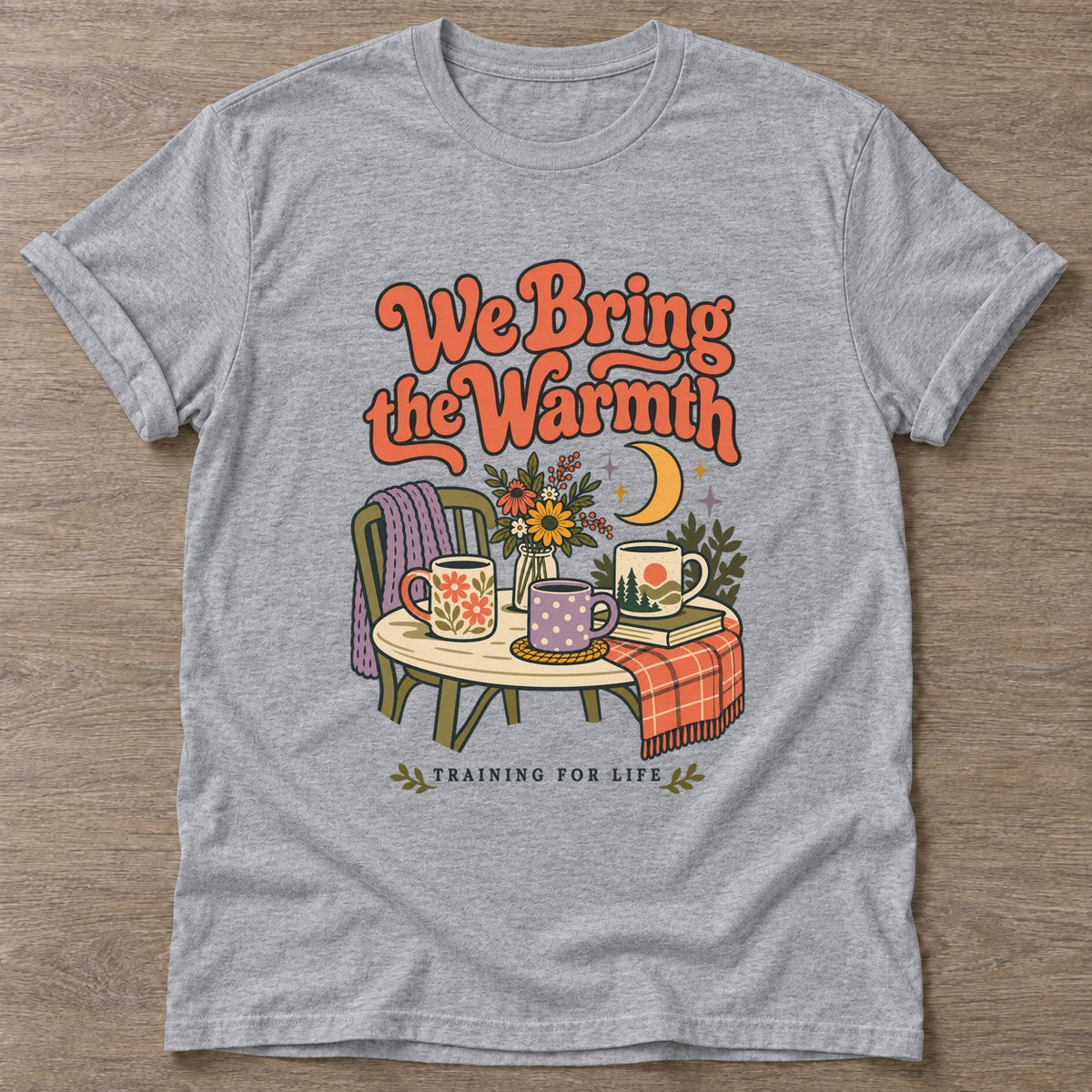 Sport Grey Warmth Training T-shirt — rest and recovery design, for women who train