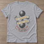 Sport Grey Cast Iron Therapy T-shirt — weightlifting design, for women who lift
