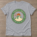 Sport Grey Endurance Mindset T-shirt — longevity training design, for women over 40