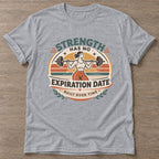 Sport Grey Forever Strong T-shirt — longevity training design, for women over 40