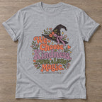 Sport Grey Kindness Magic T-shirt — motivational slogan design, for women who train