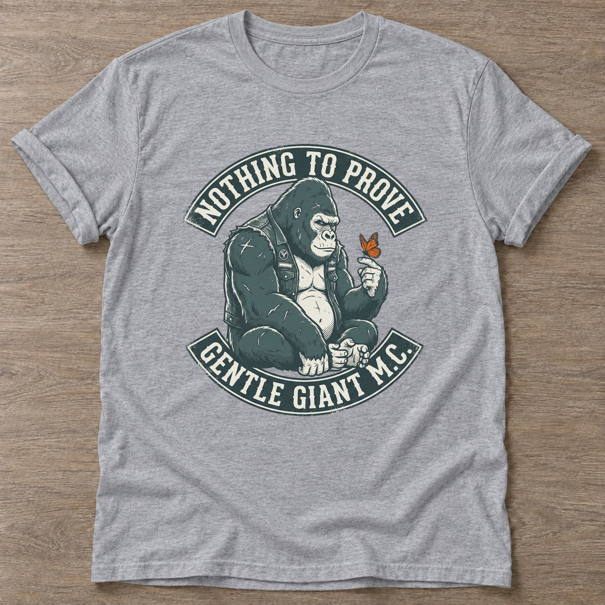 Sport Grey Nothing To Prove T-shirt — body positive design, for every body in the gym