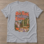Sport Grey Rest Without Apology T-shirt — rest and recovery design, for women who train