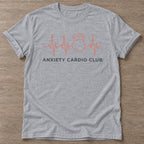 Sport Grey Nervous Gains T-shirt — funny gym slogan, for women who train and laugh about it