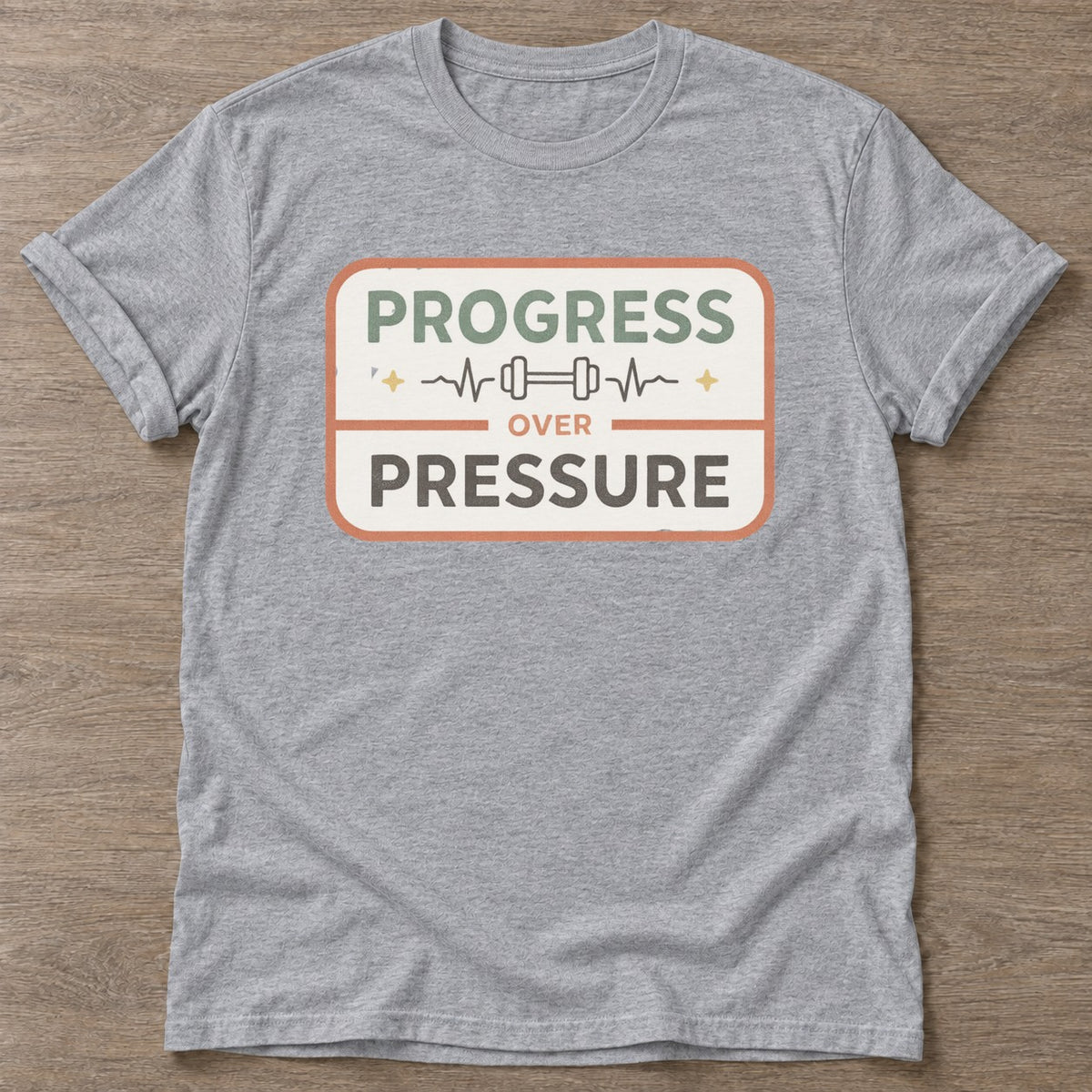 Sport Grey Lift Through It T-shirt — weightlifting design, for women who lift