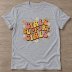 Sport Grey Sisterhood Vibes T-shirt — gym club design, for women who train together