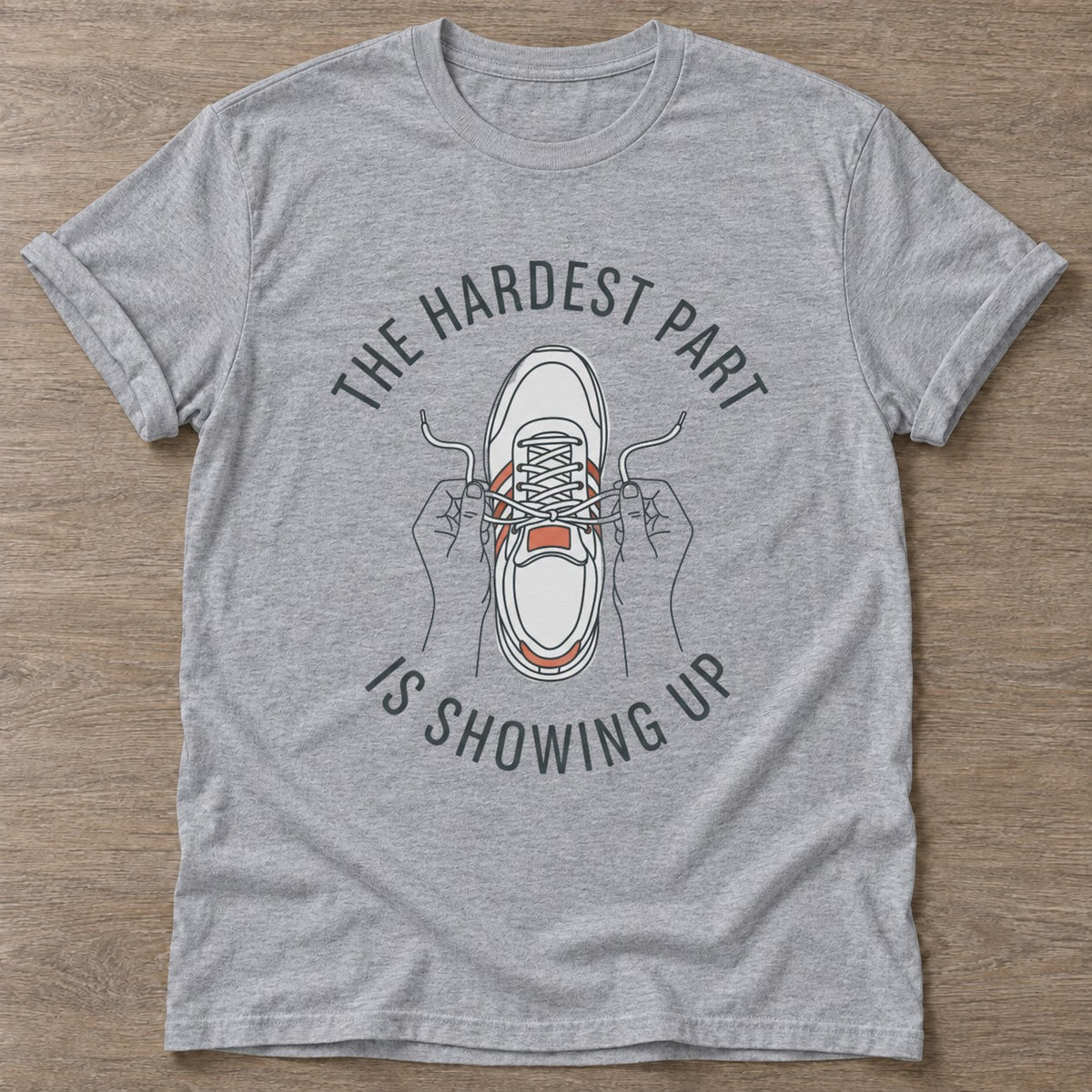 Sport Grey Laced In T-shirt — running design, for women who run