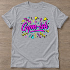 Sport Grey Sweat Chaos T-shirt — funny gym slogan, for women who train and laugh about it