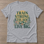 Sport Grey Strong And Soft T-shirt — rest and recovery design, for women who train