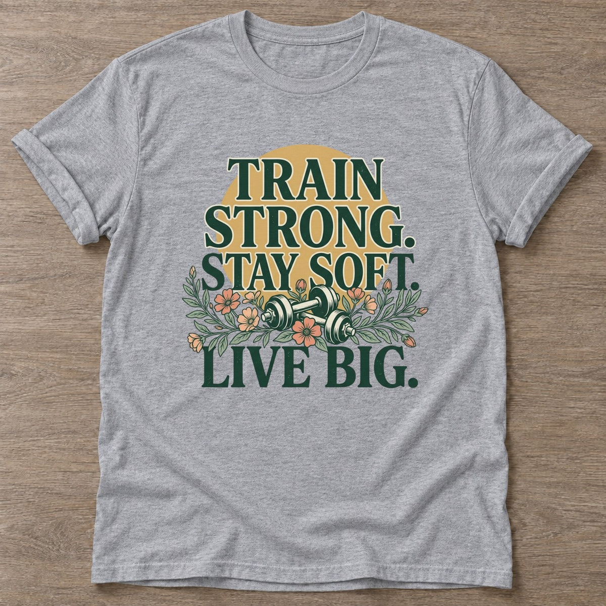 Sport Grey Strong And Soft T-shirt — rest and recovery design, for women who train