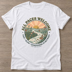 White Pace Yourself T-shirt — motivational slogan design, for women who train
