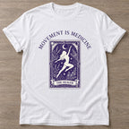 White Dance Alchemy T-shirt — everyday workout design, for women who move