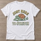 White Slow Vibes T-shirt — rest and recovery design, for women who train