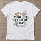 White Ordinary Moments T-shirt — motivational slogan design, for women who train