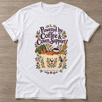 White Coven Support T-shirt — gym club design, for women who train together