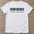 White Grace Over Force T-shirt — rest and recovery design, for women who train
