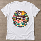White Coffee Fuel T-shirt — funny gym slogan, for women who train and laugh about it