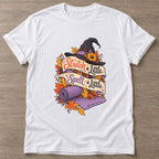 White Witch's Yoga Flow T-shirt — rest and recovery design, for women who train