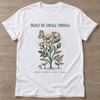 White Bloom From Within T-shirt — floral strength design, for women who train