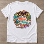 White Strong Personal Thing T-shirt — body positive design, for every body in the gym