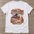 White Cozy Witch Era T-shirt — funny gym slogan, for women who train and laugh about it
