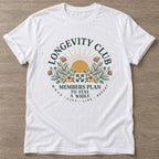White Move Lift Live T-shirt — everyday workout design, for women who move