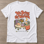 White Warmth Training T-shirt — rest and recovery design, for women who train