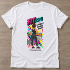White Laundry Counts Too T-shirt — funny gym slogan, for women who train and laugh about it