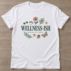 White Doing My Best T-shirt — motivational slogan design, for women who train