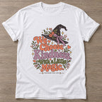 White Kindness Magic T-shirt — motivational slogan design, for women who train
